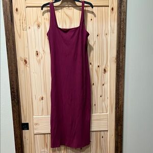 Wild Fable Purple Spaghetti Strap Sheath Midi Dress